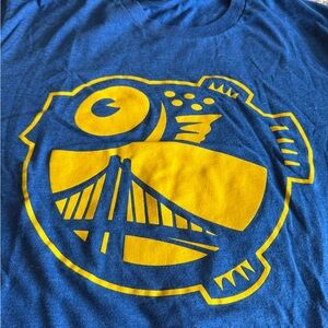 Blue Golden State Warriors inspired Graphic T-Shirt
